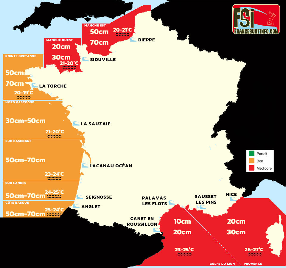 France Surf Info : situation du 11/07/2026