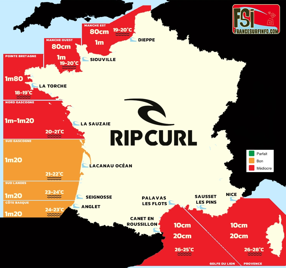 France Surf Info : situation du 08/09/2026